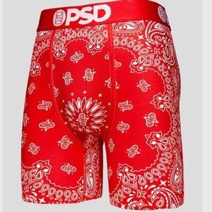 PSD Men’s Boxer Brief - Red Paisley - 2XL